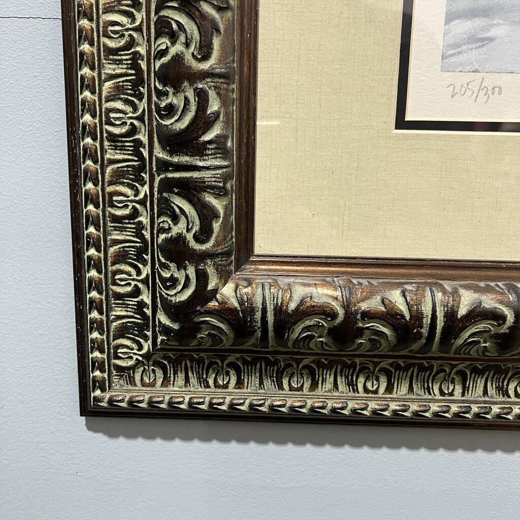 Signed Ltd Ed Serigraph 205/300 by: JOHN KIRALY "In Xanadu 1990" 43"x51"