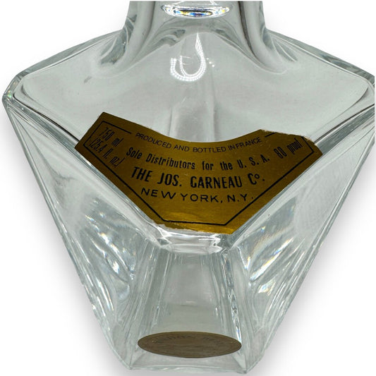 Vintage Baccarat Crystal Decanter Cordon Bleu Cognac 4Lx4Wx9.5H