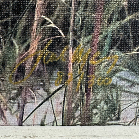 Framed Beach Grass & Ocean Photography on Canvas Limited Edition 82/310 by: Jack Macey Photography, Vero Beach 24Lx20H