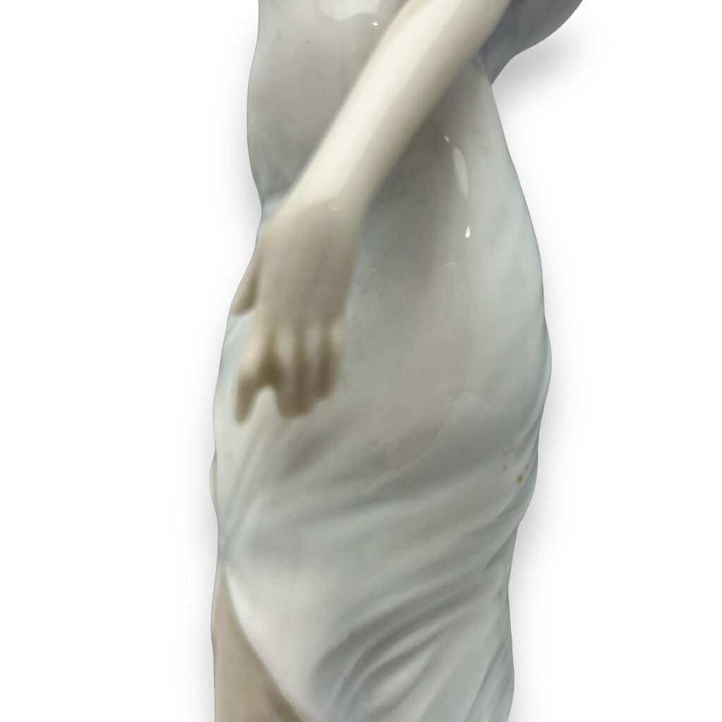 Vintage S.A. Casades Handpainted Porcelain Female Figurine 10.5" Tall Spain