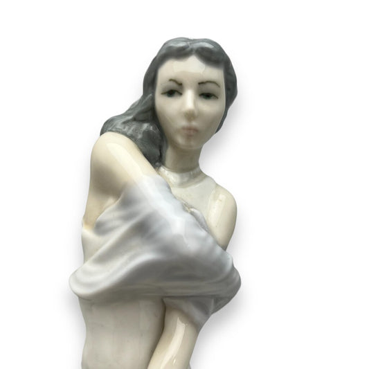 Vintage S.A. Casades Handpainted Porcelain Female Figurine 10.5" Tall Spain