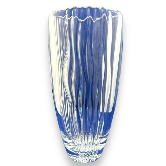 Mandalay Crystal Vase by: Mikasa Crystal 14" tall 12.5lbs!