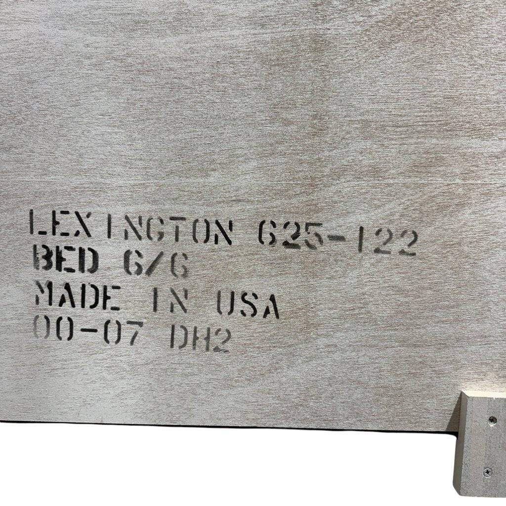 Lexington Coastal Distressed King White Shutter Headboard Made in USA