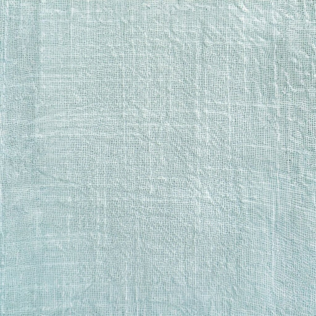 Bay Blue Cotton Gauze Fringe Napkins- Set of 4