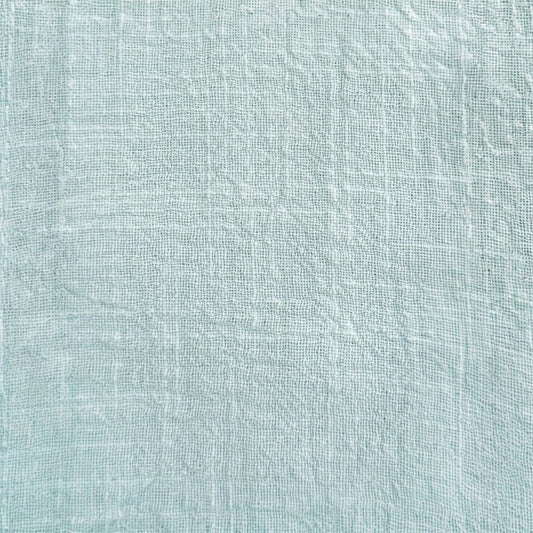 Bay Blue Cotton Gauze Fringe Napkins- Set of 4