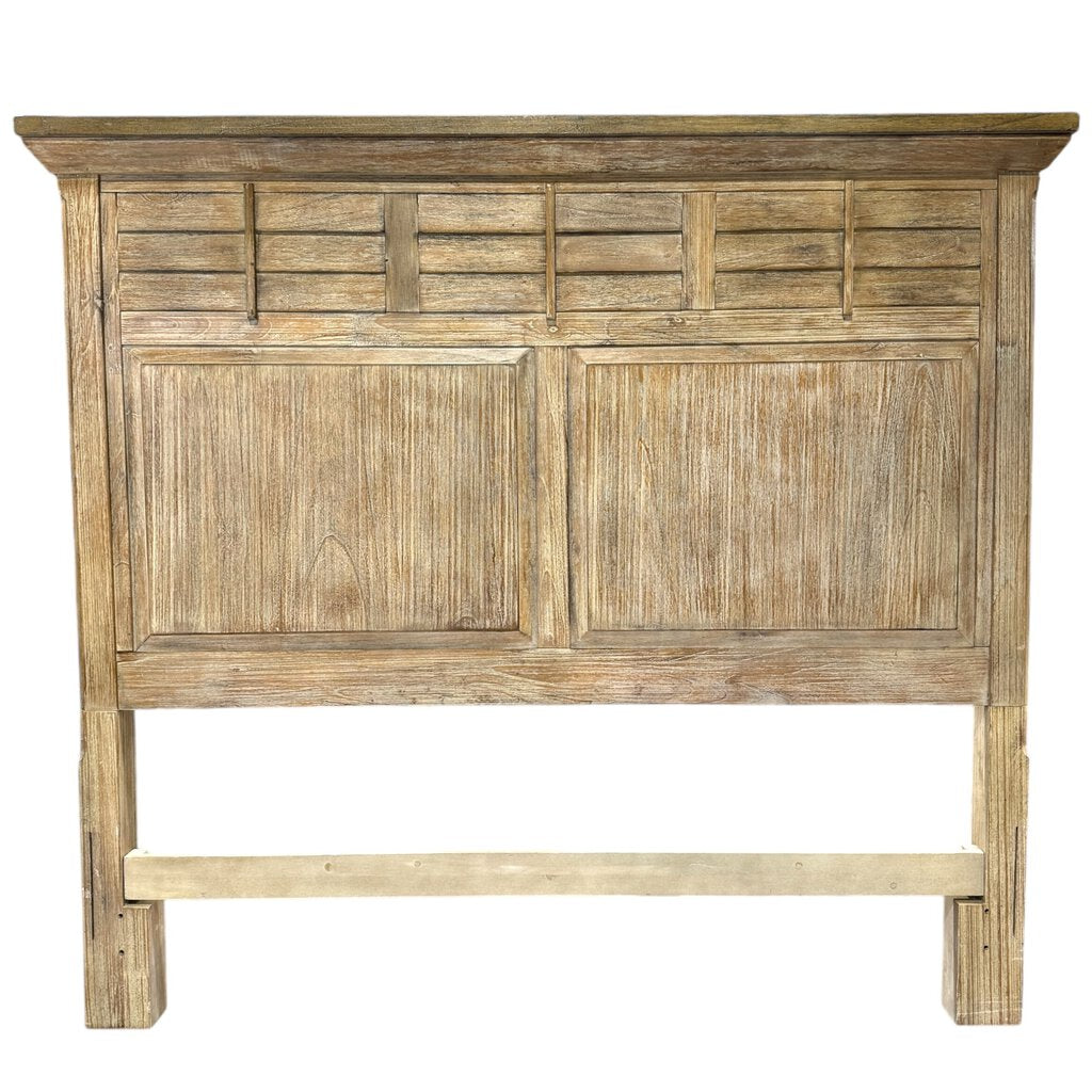 Bisque Wood Queen Panel Headboard 67Lx60H