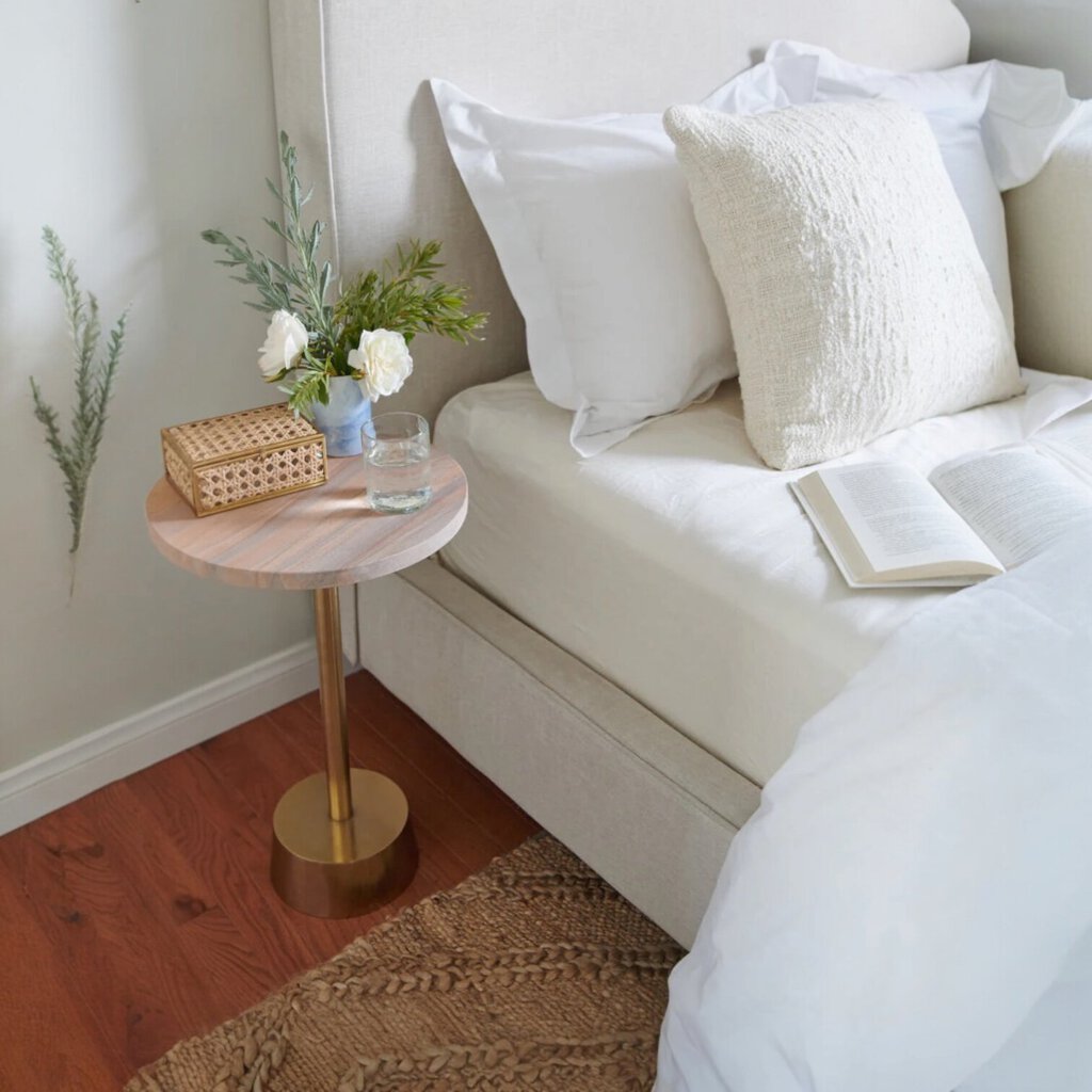 Cozy Cotton White Boucle Cover w/ Down Pillow 20x20 PAIR