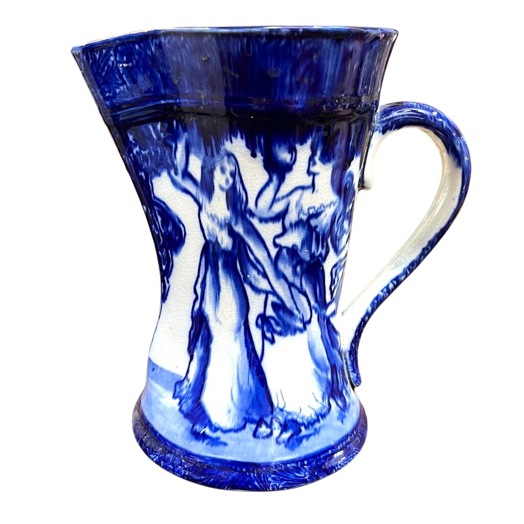 Antique Royal Doulton Morrisian Dancing Girls Pitcher circa 1903 8Lx5Wx9H