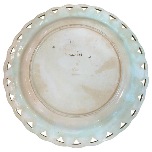 Antique Circa 1874 Wedgwood Majolica Humming Bird & Butterfly Plate 9D