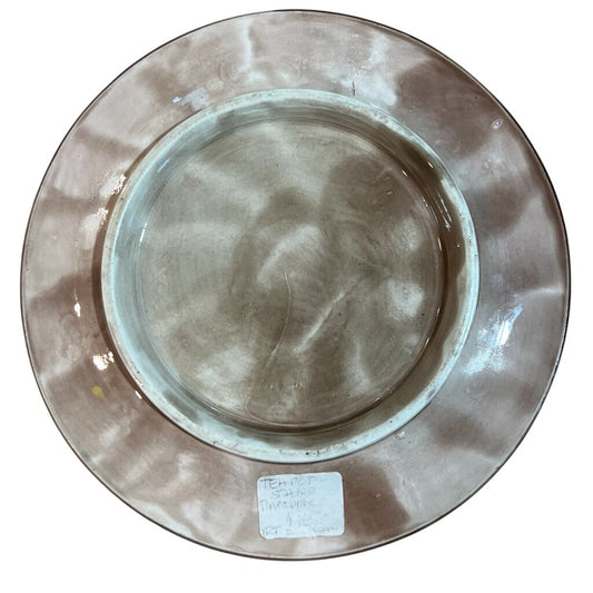 Antique Majolica Pineapple Saucer Plate 7"D