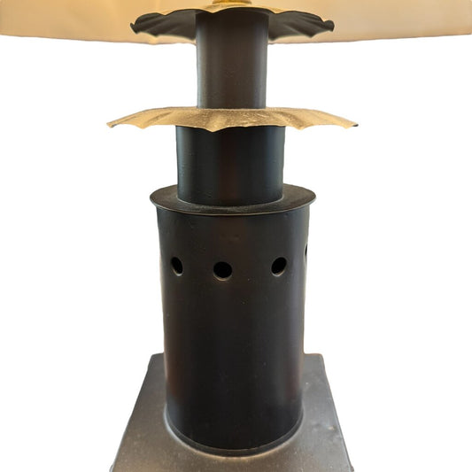 Lamp w/ Candle Lantern 28" tall