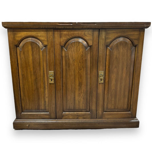 Pennsylvania House Solid Cherry Traditional Style Flip Top Server Buffet on Wheels 38Lx18Wx31H