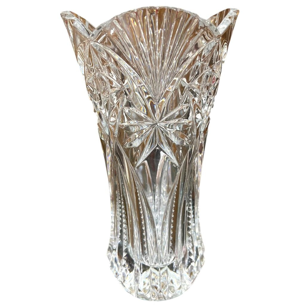 Vintage Cristal D'Arques Durand Vincennes Crystal Vase 12"