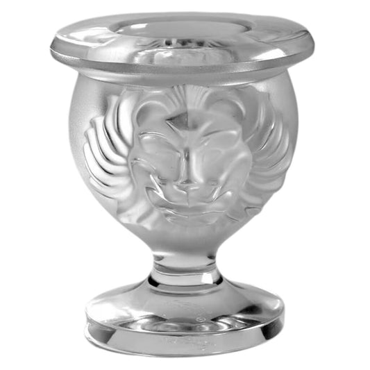 Lalique1970's Crystal Lions Smoker Set w/ Lighter and Cigarette Holder