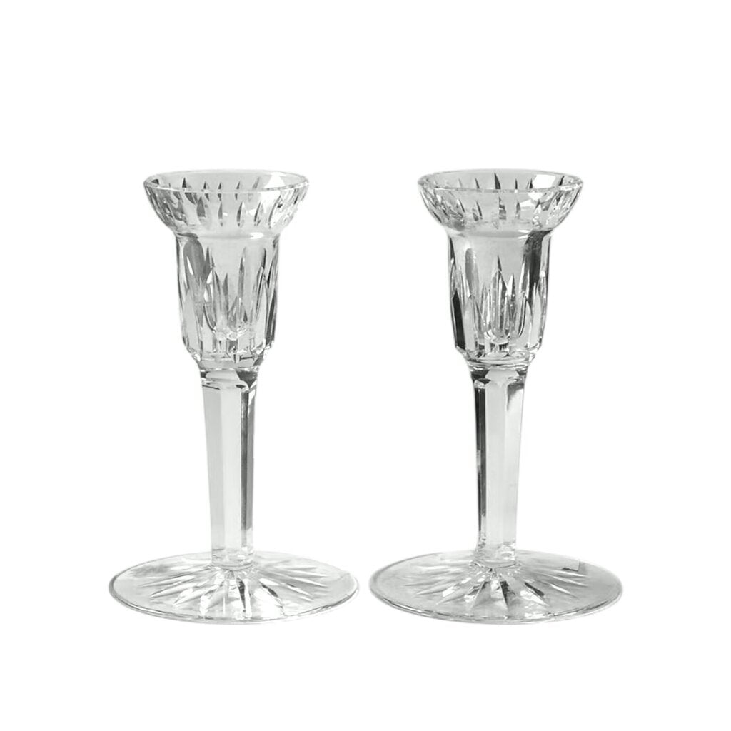 Set of Waterford Lismore Candle Holders 5" Tall