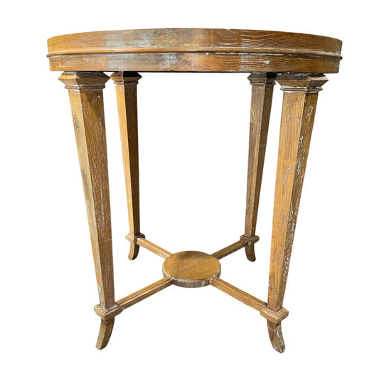 Madeline Bevel Mirrored Wood Side Table by Beyond Borders 26.5Lx26.5Wx28.5H