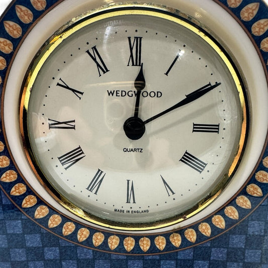 Rare Wedgwood Bone China Clock Made in England 1999 4.2Lx1.5Wx4.5H