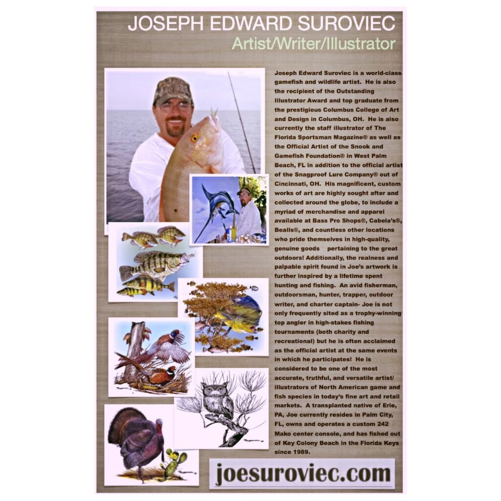 Hooked Marlin Oil Painting by: World-Class Gamefish & Wildlife Artist J. Suroviec