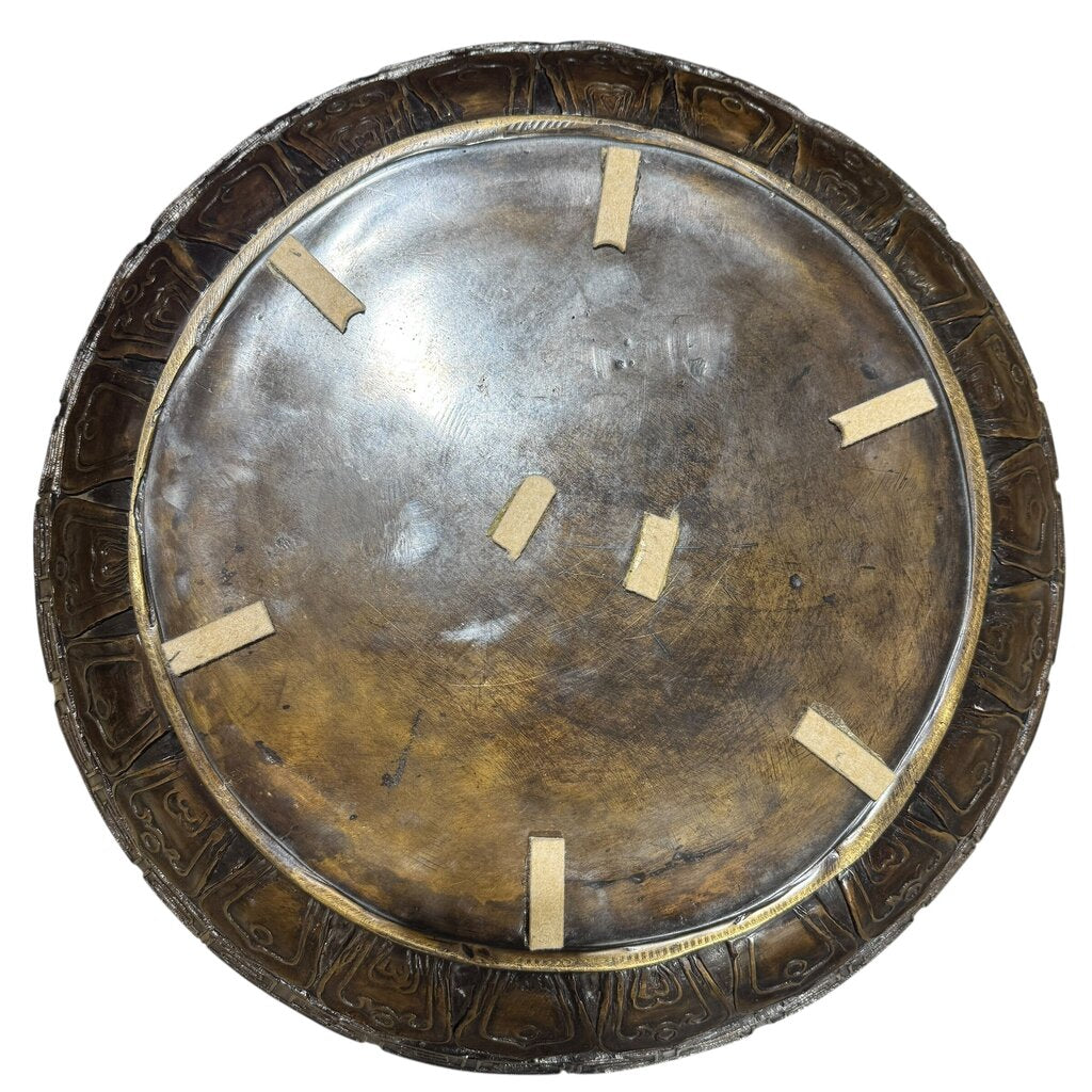 Maitland Smith Large Bronze Monkey Bowl 21"Wx12"H 38lbs