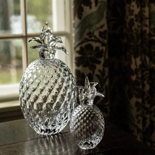 Simon Pearce Large Crystal Pineapple 16.5" Tall