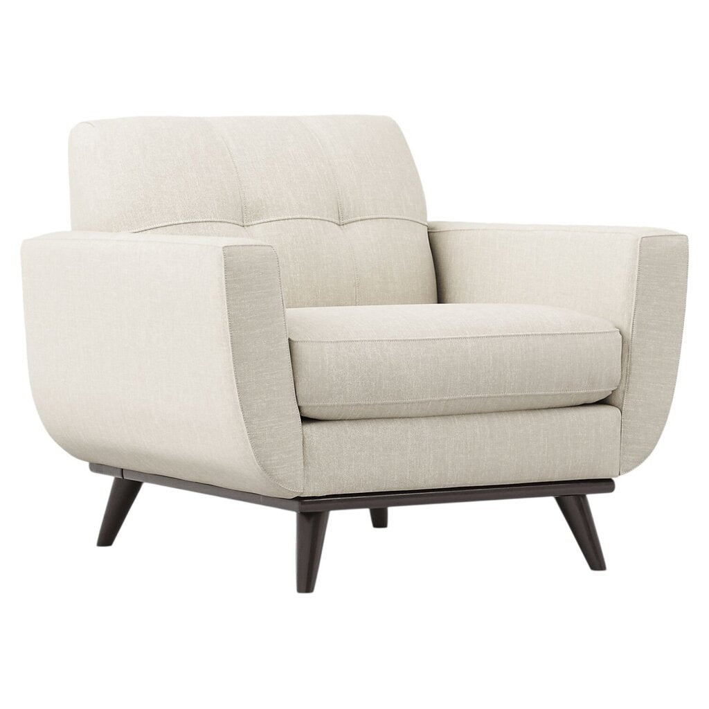 Lightly Used Mid-Century Style East Side Apartment Sofa w/ Chenille Upholstery Color Sand 92Lx37Wx34H (2 Sofas & Chair Available)