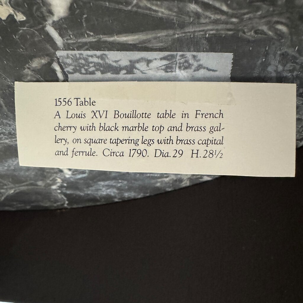 Vintage Mcmillen Collection Baker Furniture Marble Top Round Table 29Dx29H