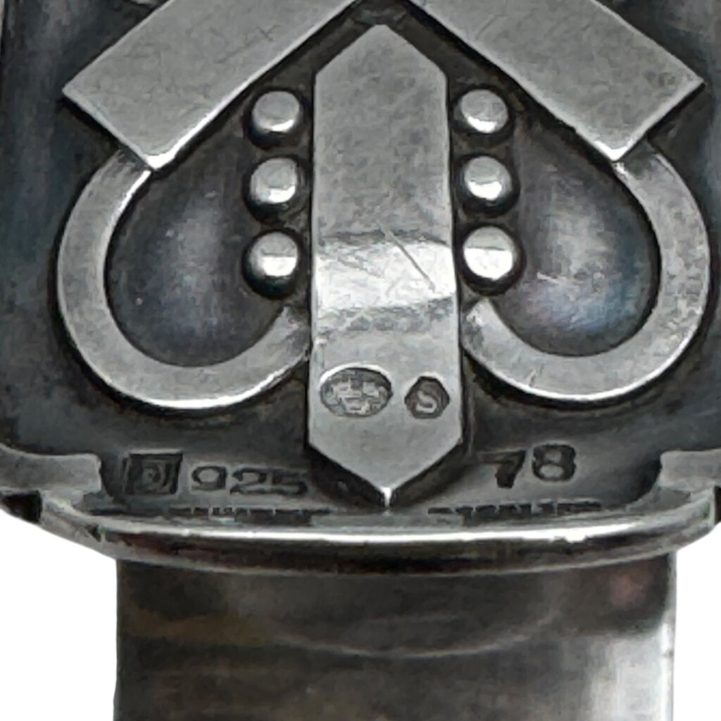 MCM Danish Georg Jensen Solid Sterling Silver Bangle Bracelet by: Harald Nielsen (1892-1977)