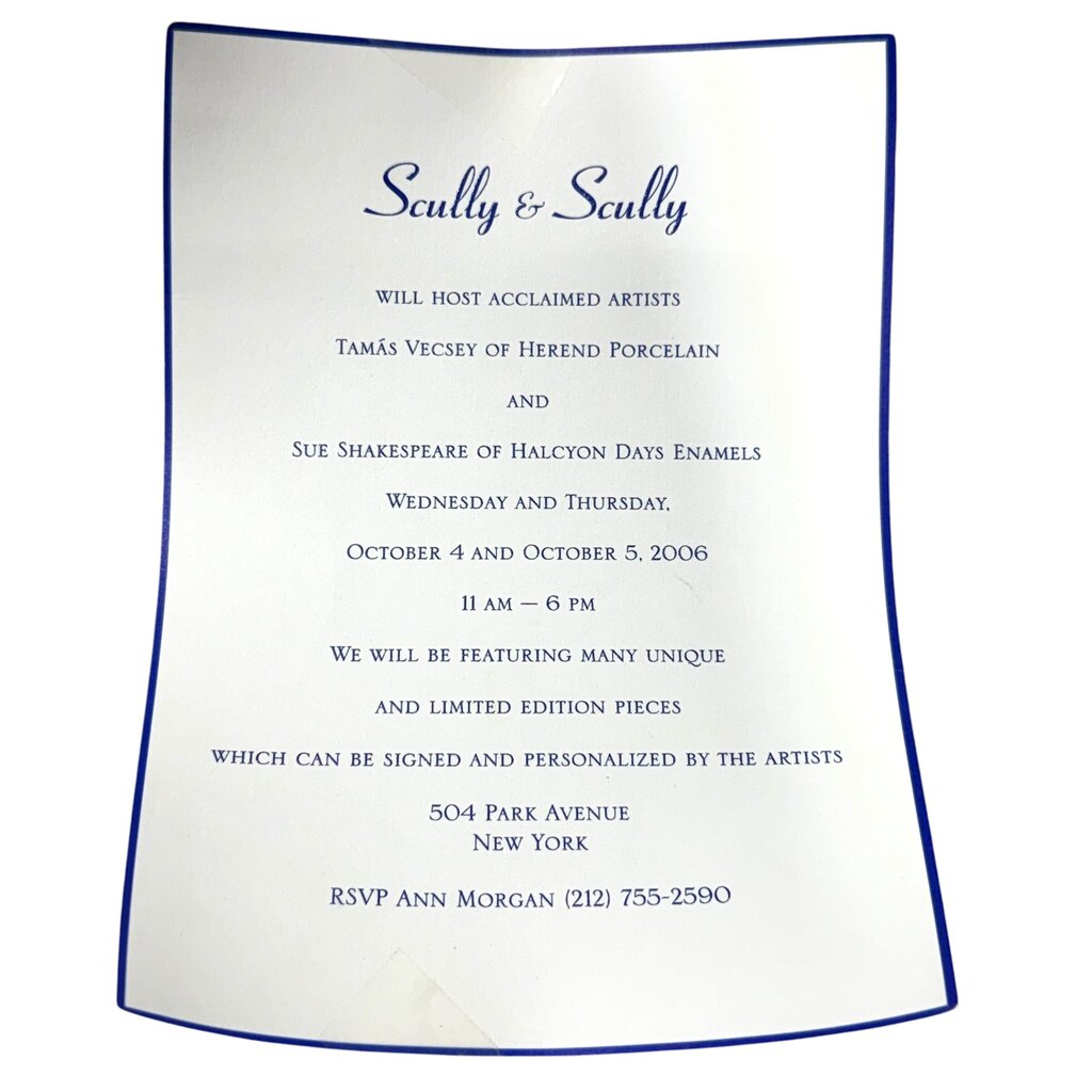 SIGNED Herend Chinese Bouquet Blue Tureen w/ Platter. Stylized Peony Motif w/ Blue Chinoiserie 24k Gold Accents w/ Dolphin Handles & Finial 12¼" H 128 ounces.