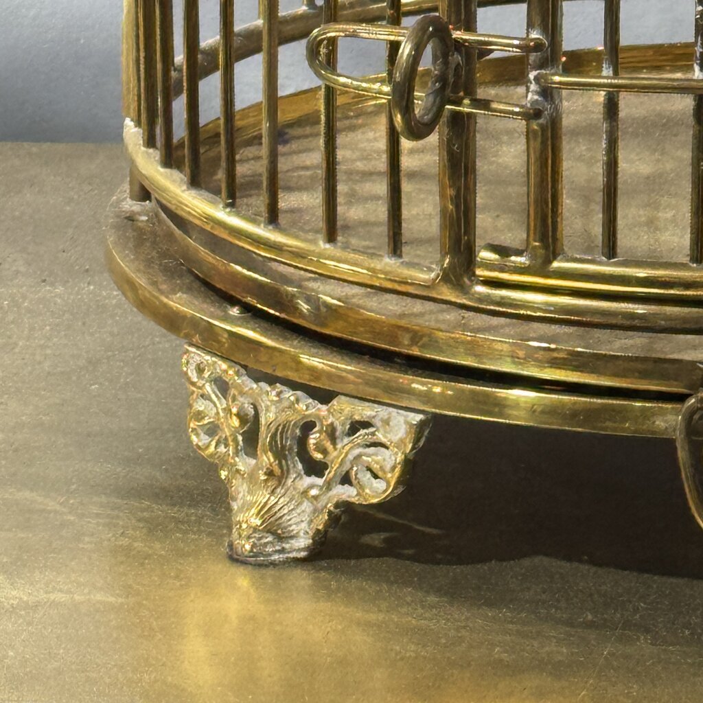 Vintage Brass Bird Cage