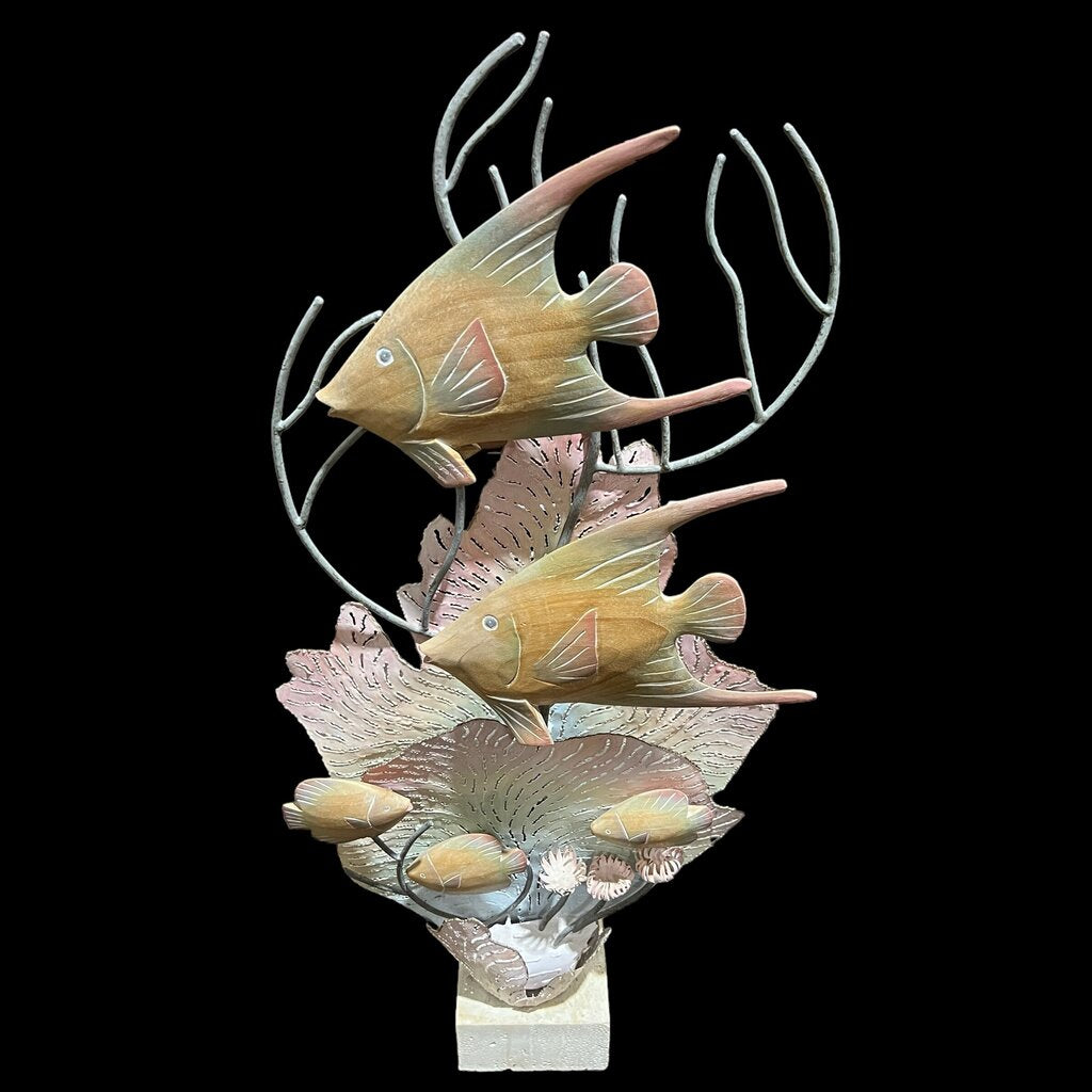 Coral & Wood Underwater Sculpture