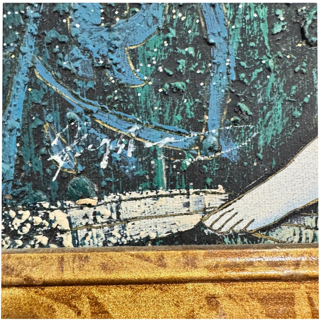 Original Oil Painting of Female in "Socialist Realism" Pose by By Artist SHAO KUANG TING, CHINESE (1939 - )