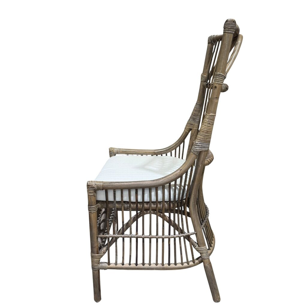 Rattan Accent Chair w/ Cushion