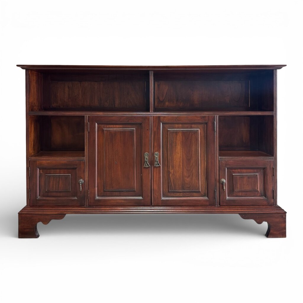 Narrow Mahogany Entry Console