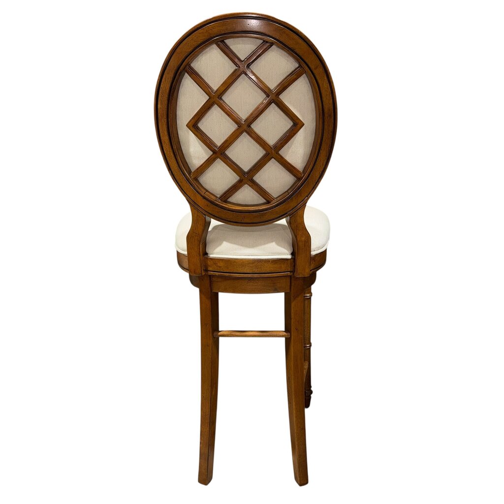 Broyhill Samana Cove Upholstered Swivel Bar Stools in Natural Amber (Set of 2)