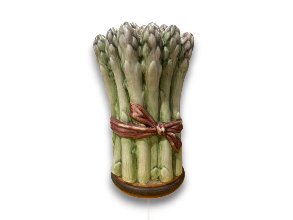 Large Ceramic Asparagus Sculpture 7Lx7Wx12H