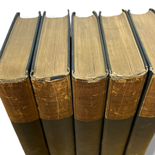 The Romances of Alexandre Dumas - Complete 5 Volume Set Each Volume: 5.5Lx1.5Wx8H Grouped Set: 5.5Lx8Wx8H