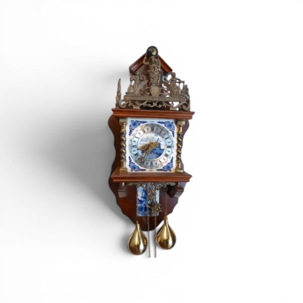 Dutch Zaanse Warmink Wall Clock 11Lx5.5Wx22H
