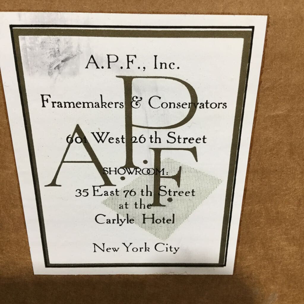 1980 Alan Jay Gaines Signed Etching "The Hancock" and "Boston" matted and framed, 26" x 23"