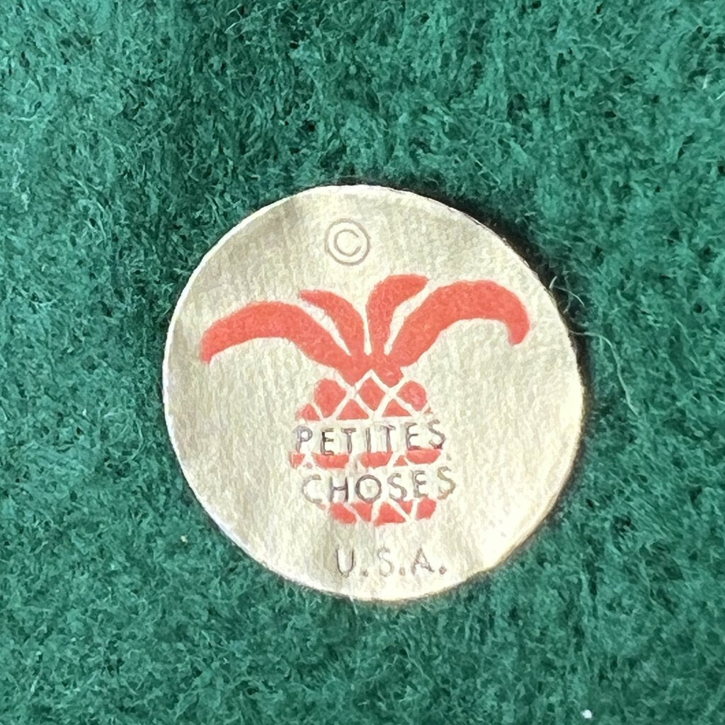 Vintage Petites Choses Cast Metal Marble Monkey & Palm Tree Candle Holders (Pair) Made in USA