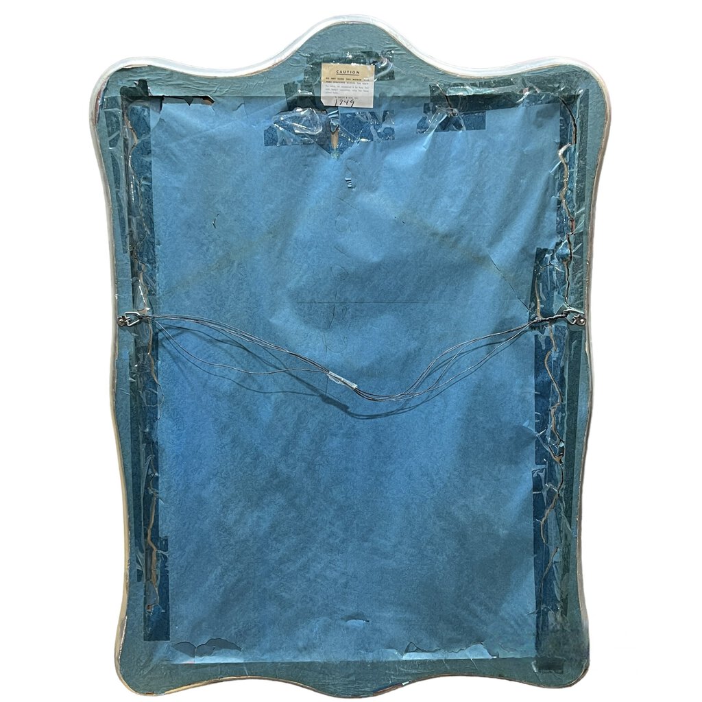 D. Milch & Son Vintage 1950's Silver Leaf Carved Mirror 35Wx49H