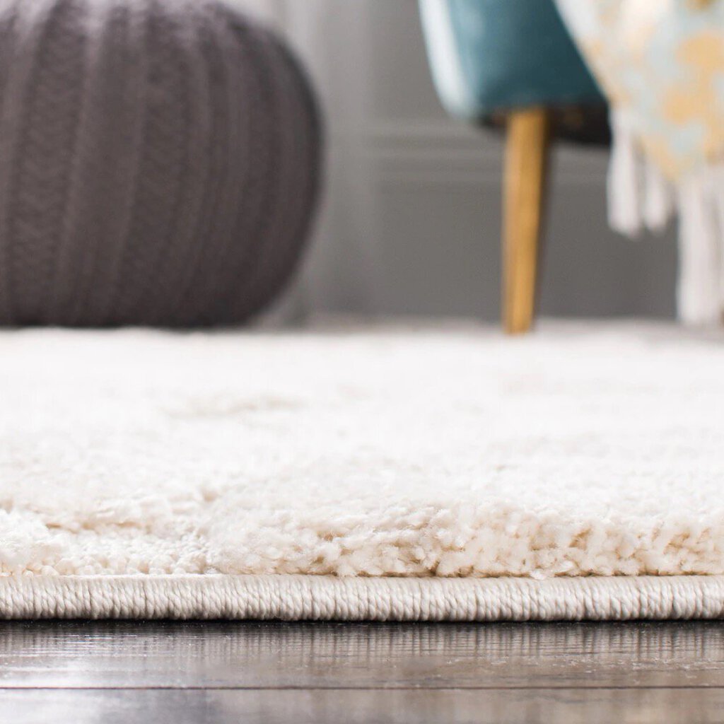 Safavieh Florida Shag Shahin Scroll Rug Color: Cream Beige 8.5x12 Made in Turkey