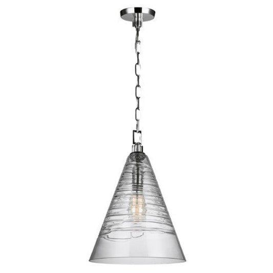 Elmore Pendant in Chrome by: Visual Comfort Studio 11.75"Wx48"H