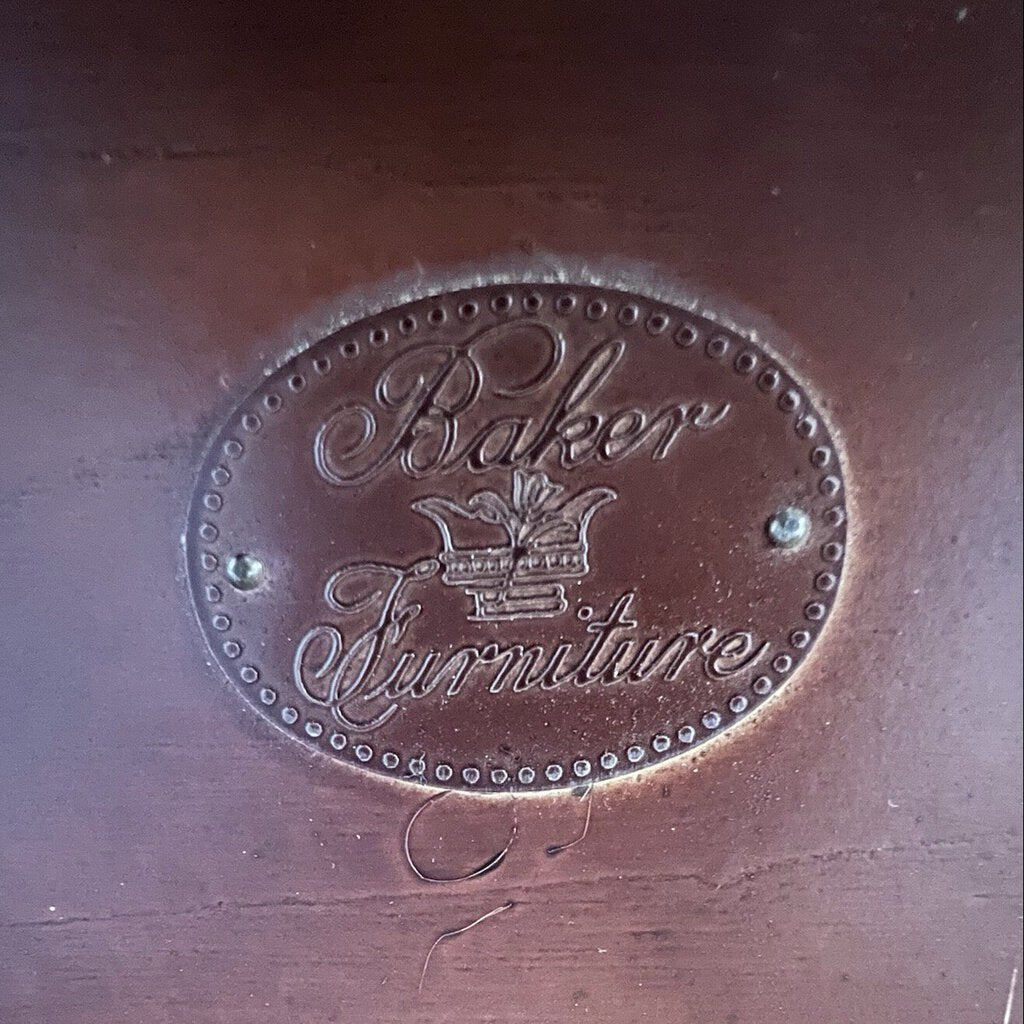 Baker Furniture West Indies Bamboo Style Wood Canopy King Sized Bed L86"W88"H93"