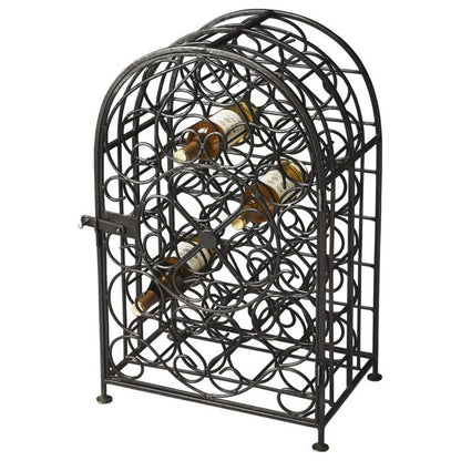Butler Specialty Iron Industrial Chic Clybourn 23 Bottle Wine Rack 20Lx13Wx30H Weight: 40