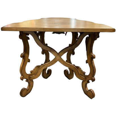 Carlotta Solid Wood Scrolled Console Table by: Woodland Furniture Idaho Falls, Idaho USA