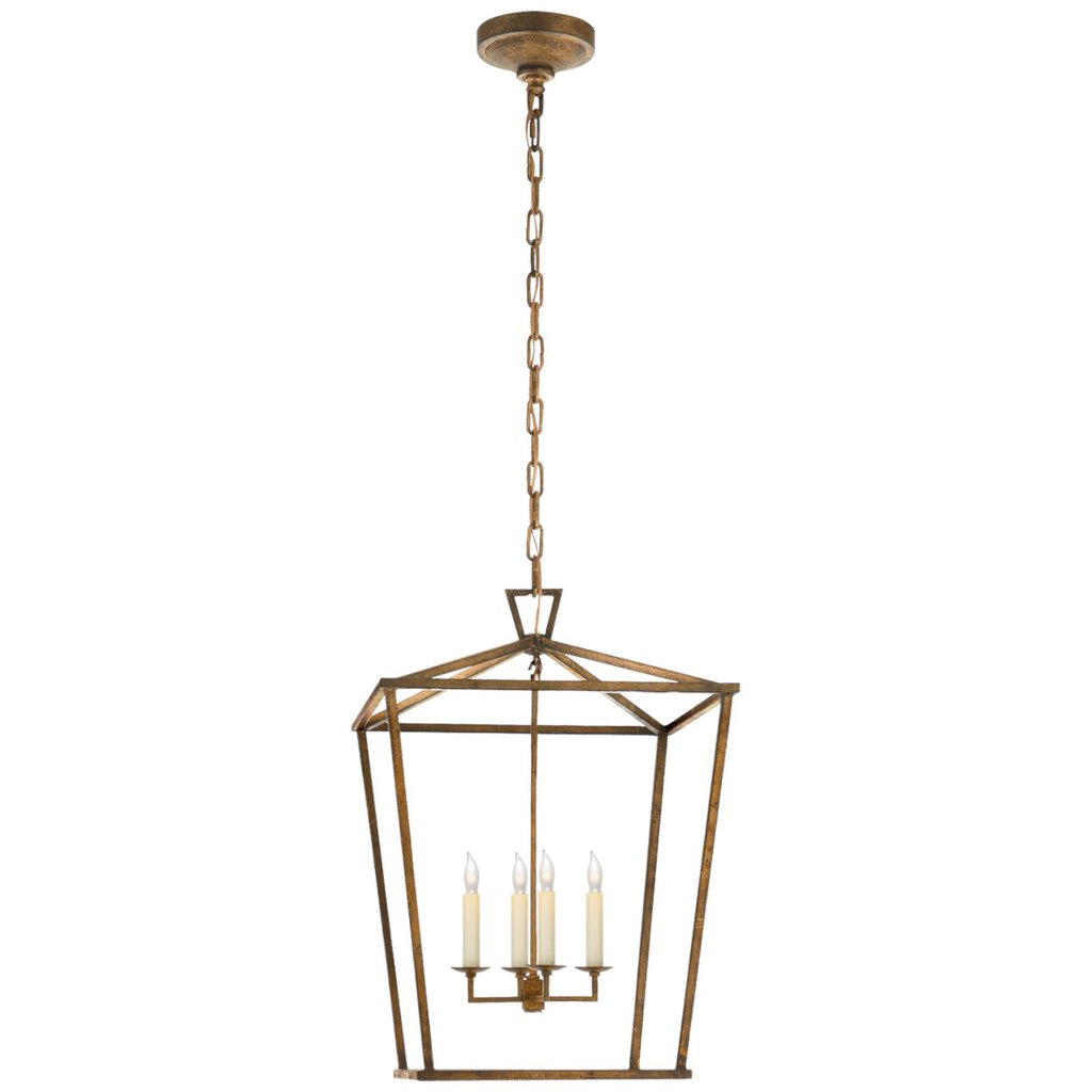 Visual Comfort Darlana Medium Lantern in Gold Gilded Iron by: Chapman & Myers 17Wx24H