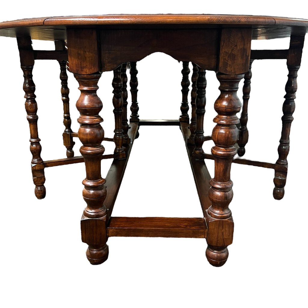 Large Oak Drop-leaf Gate-leg Dining or EntryTable 78Lx58Wx30H (22"W Closed)