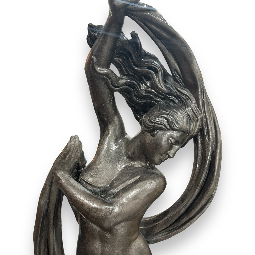 Vestal Dancer Concrete Statue Color Metal 5' 7" tall