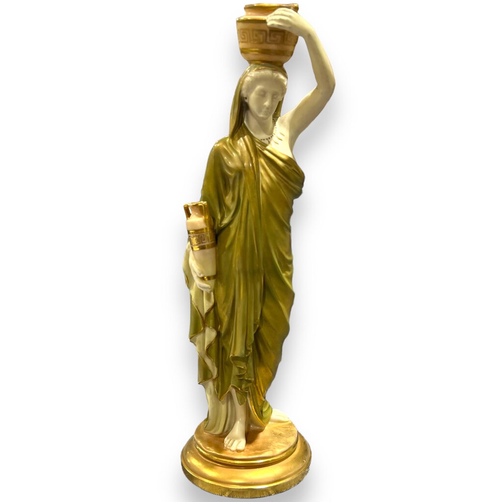 Worchester Figure Lady Holding Pot