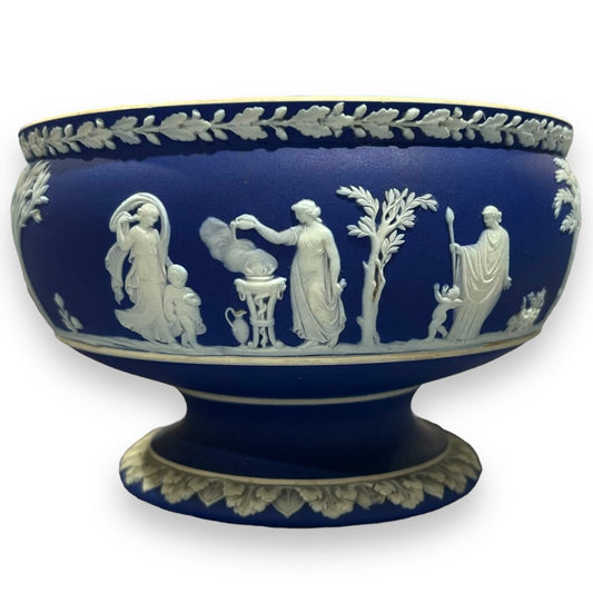 Vintage Blue Wedgwood Bowl 5"